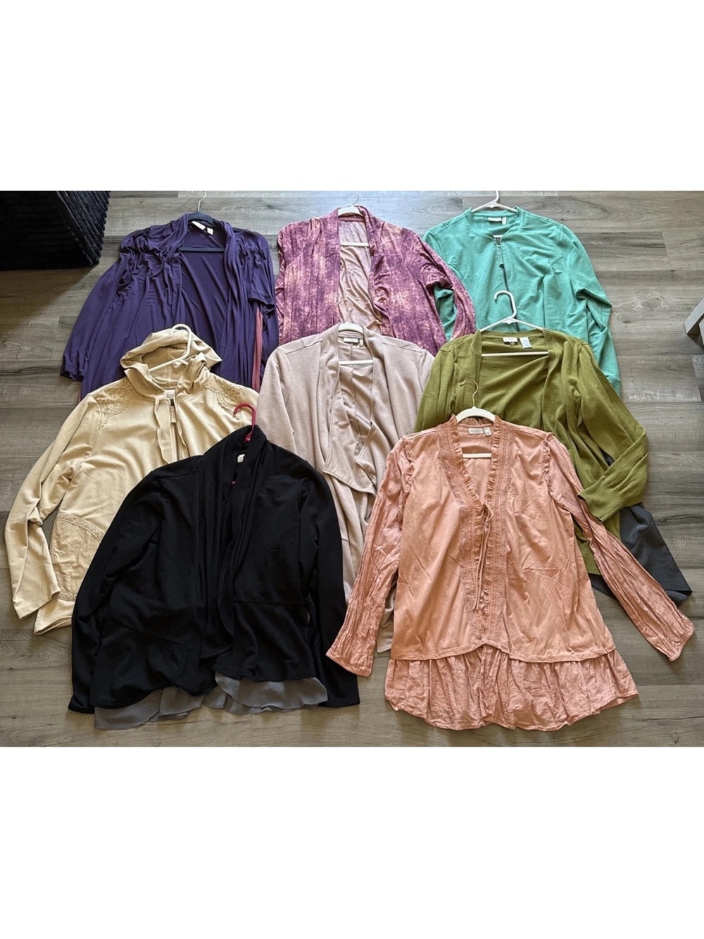 LOGO Lori Goldstein Lot Bundle Long Sleeve Tops And Sweaters Cardigan XL/ Large